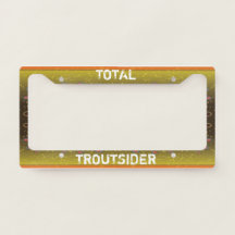 Cadre de plaque minéralogique de truite Brown