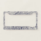 Elégant bleu et Marbre blanc spiral