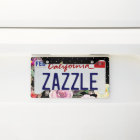 Jolie aquarelle florale avec points sur noir