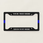 Ligne bleue mince Soutien de la police