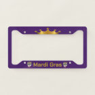 Mardi Gras Couronne or sur violet