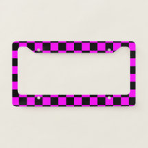 Noir + Pink Check À damiers Motif de tableau de bo
