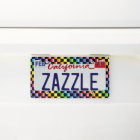 Plus large noir Checkered d'arc-en-ciel de spectre