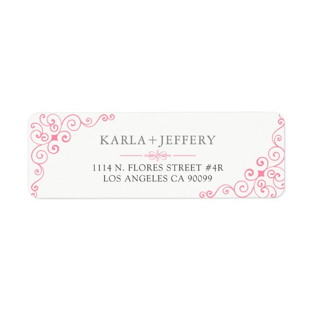 Cadre Tourbillonnant rose Vintage (Devant)