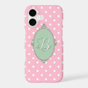 Cadre Victorien Rococo et Points Pink Girly