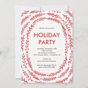 Cadres Branches Moderne Fête Invitations