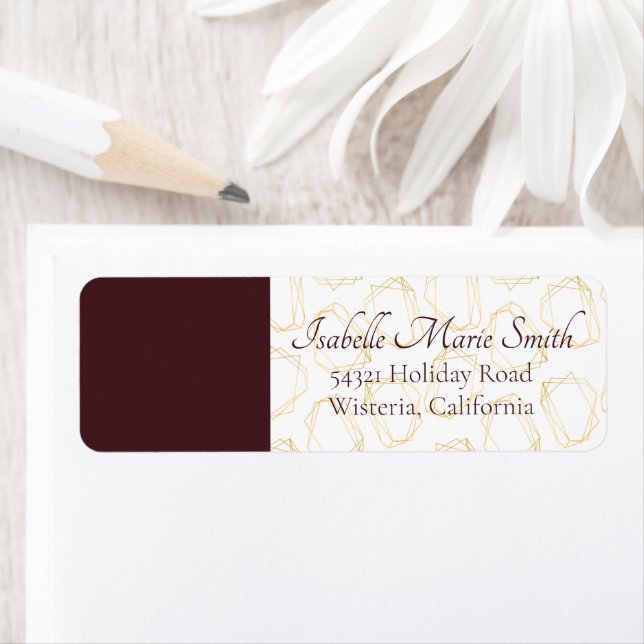 Cadres géométriques floraux d'anémone rose blush é (En situation)