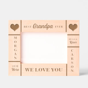 Cadres Gravés 7x5 Meilleur grand-père jamais grand-enfant