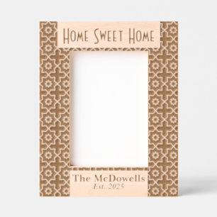 Cadres Gravés Accueil Sweet Home Moderne Laser Etched Image Fram