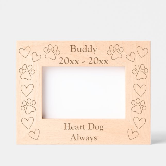 Cadres gravés au laser commémoratif pour animaux d (Recto)