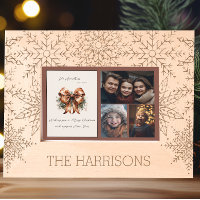 Belle carte de Noël de flocon de neige d'hiver