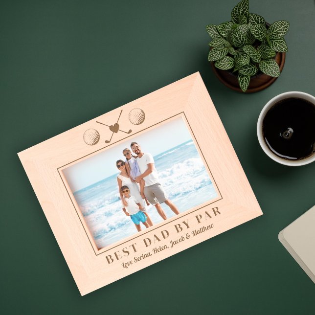 Cadres Gravés best dad by par golf (Créateur téléchargé)