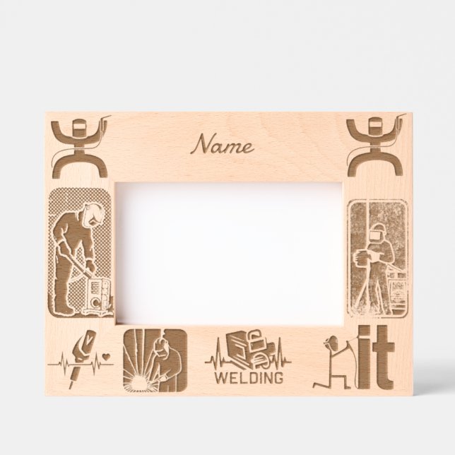 Cadres Gravés BIENS DE SOUDAGE cadeaux personnalisés (Recto)