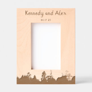 Cadres Gravés Boho Nature Rustic Anniversary Frame (portrait)