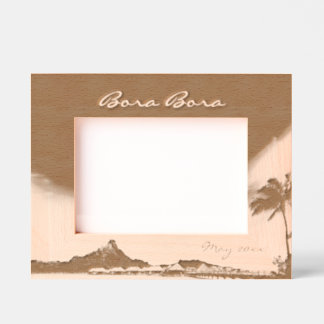 Cadres Gravés Bora Bora 7" x 5"