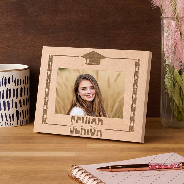 Cadres Gravés Bordures de feuilles supérieures noires classiques (Créateur téléchargé)