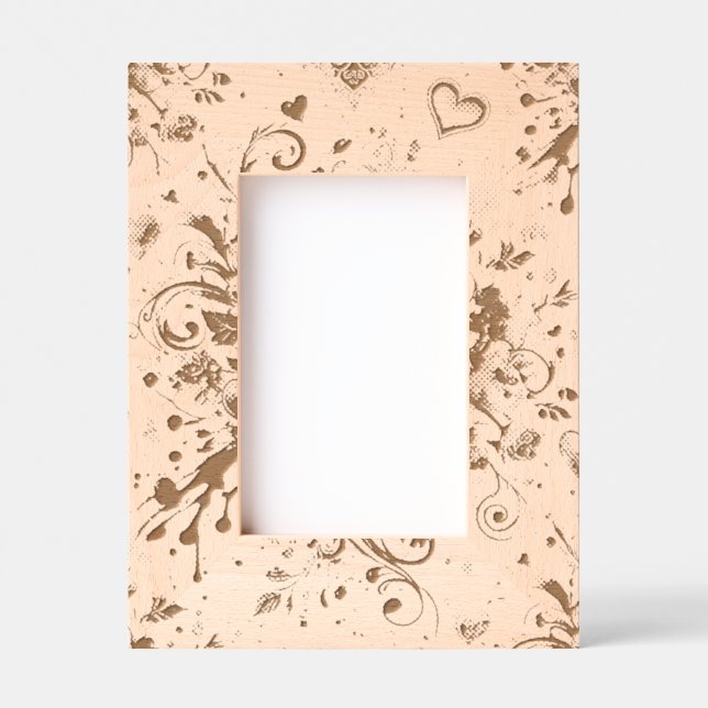 Cadres Gravés Bouquet Valentines / Art Rose (Recto)