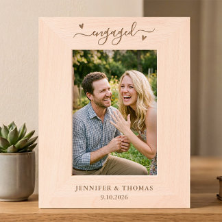 Cadres Gravés Cadeau de fiançailles Nouveau couple fiancé Gravé