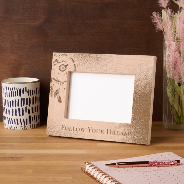 Cadres Gravés Catcher de rêve floral (Gauche)