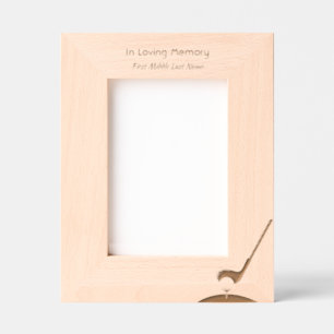 Cadres Gravés Célébration de la vie Souvenir Golfer