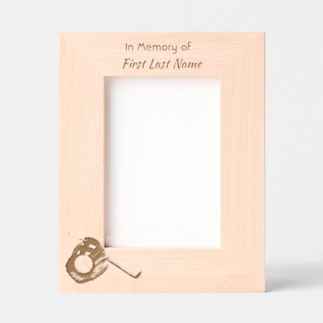 Cadres Gravés Celebration of Life Service Baseball Game Player  (Recto)