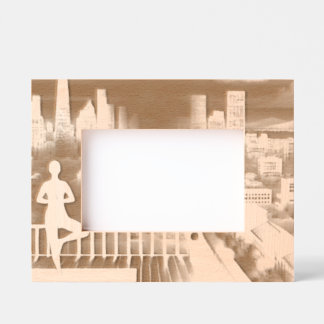 Cadres Gravés Citation inspirante avec illustration dynamique