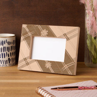 Cadres Gravés Cozy Checked Picture Frame