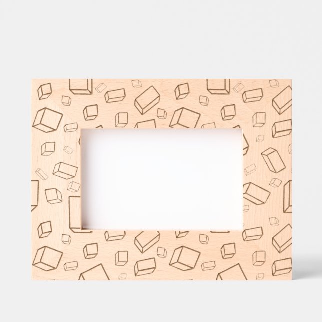 Cadres Gravés Cute Square Block Pattern Kids Photo (Recto)