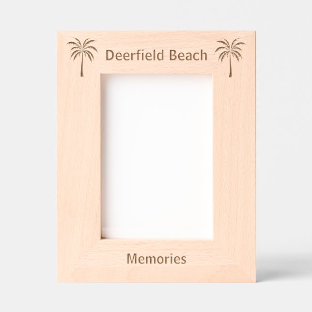 Cadres Gravés Deerfield Beach Florida Laser Engraved frame (Recto)