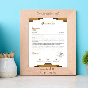 Cadres Gravés Diplôme universitaire personnalisé pour certificat