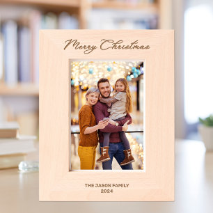 Cadres Gravés Élégant 5*7 Joyeux Noël Classy Typographie