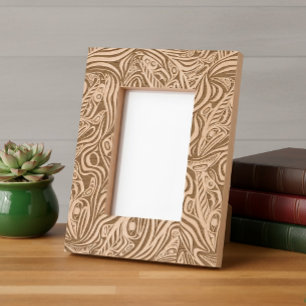 Cadres Gravés Esprit d'art saumon Haïda Pacifique Nord-Ouest Aut