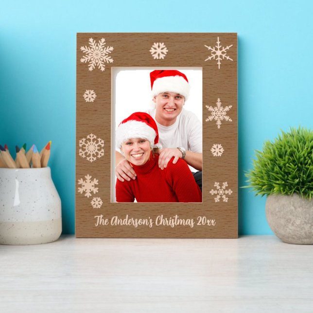 Cadres Gravés Fête de Noël Flambeaux de neige Frontière d'hiver (Créateur téléchargé)