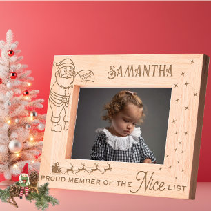Cadres Gravés Fier Membre de la Liste de Nice Cadeaux de Noël En