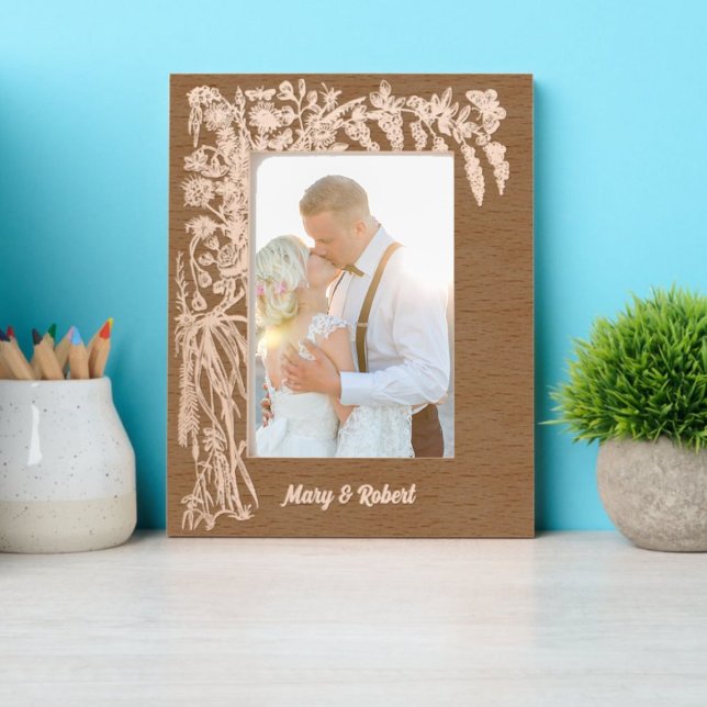 Cadres Gravés Frontière des feuillages et papillons floraux bota (Créateur téléchargé)