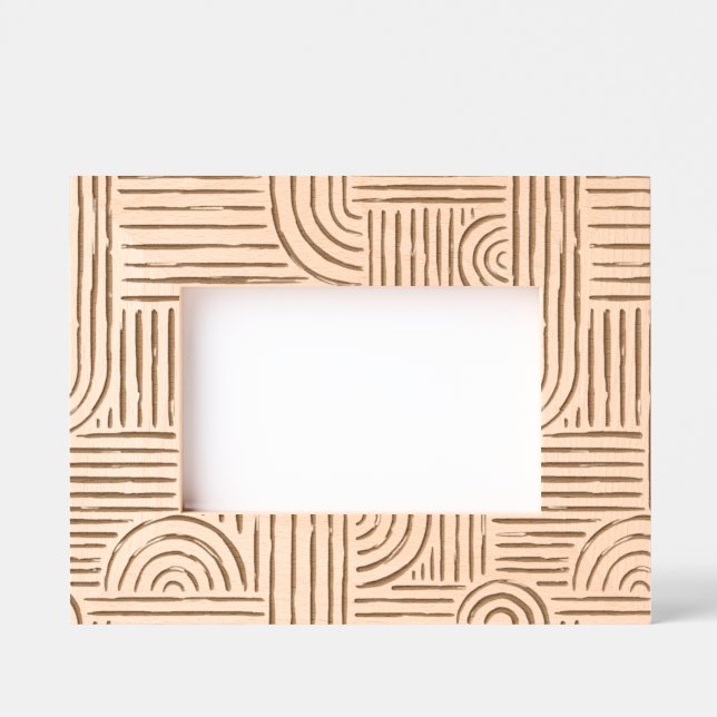 Cadres Gravés Géométrique moderne sur tout le Motif (Recto)