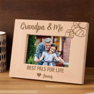 Cadres Gravés Grand-père et moi - Les meilleurs amis pour la vie