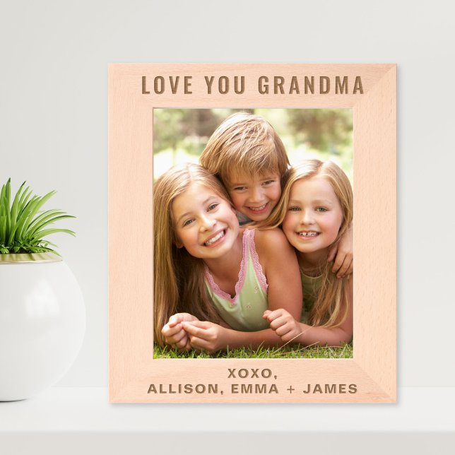 Cadres Gravés Grandma Love You Photo (Créateur téléchargé)