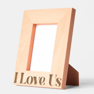 Cadres Gravés I Love us Bold Retro Typographie Famille Couple