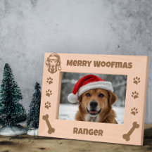 Joyeux Noël Père Noël Chien Nom Personnalisé
