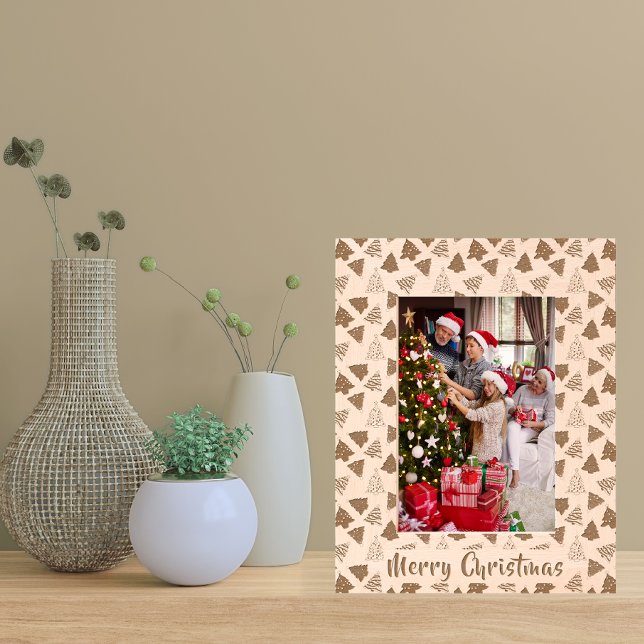 Cadres Gravés Joyeux Noël | Photo du Motif Cute Tree (Shelf)