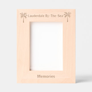 Cadres Gravés Lauderdale By-The-Sea Florida Laser Engraved frame
