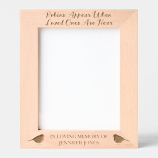 Cadres Gravés Les Robins Apparaissent Quand Ceux Qui Sont Aimés 