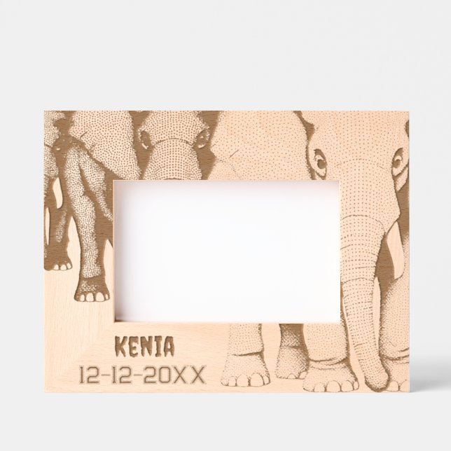 Cadres Gravés Mémoire de voyage Afrique (Recto)