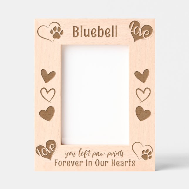 Cadres Gravés Mémorial des animaux de compagnie de chien pour to (Recto)