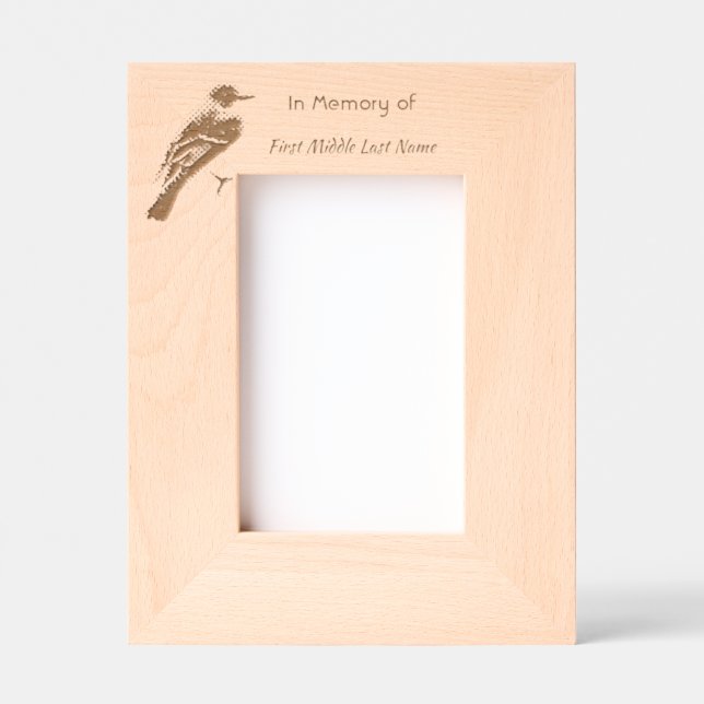 Cadres Gravés Memorial  Keepsake Bluebird Garden Bird  (Recto)