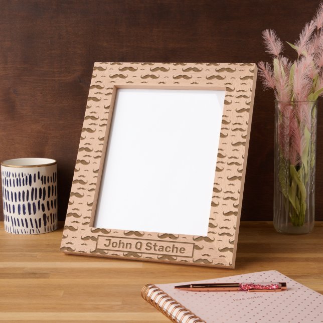 Cadres Gravés Modèle du nom de la moustache (Gauche)