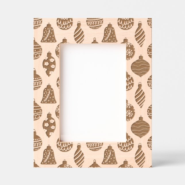 Cadres Gravés Motif des ornements de Noël (Recto)