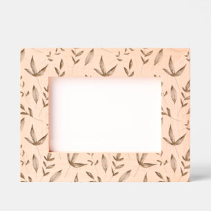 Cadres Gravés Motif Feuille floral