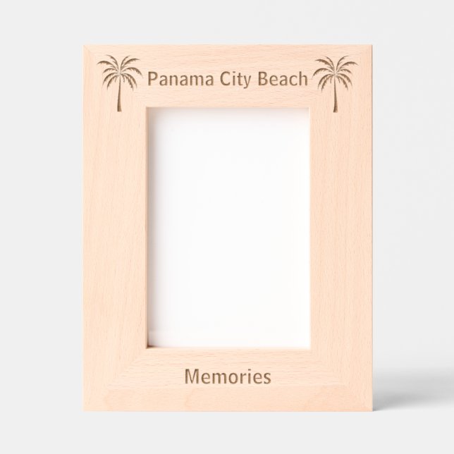 Cadres Gravés Panama City Beach Florida Laser Engraved frame (Recto)